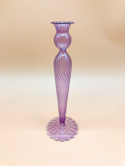 Vintage Lilac Candle Holder by PROSE Tabletop