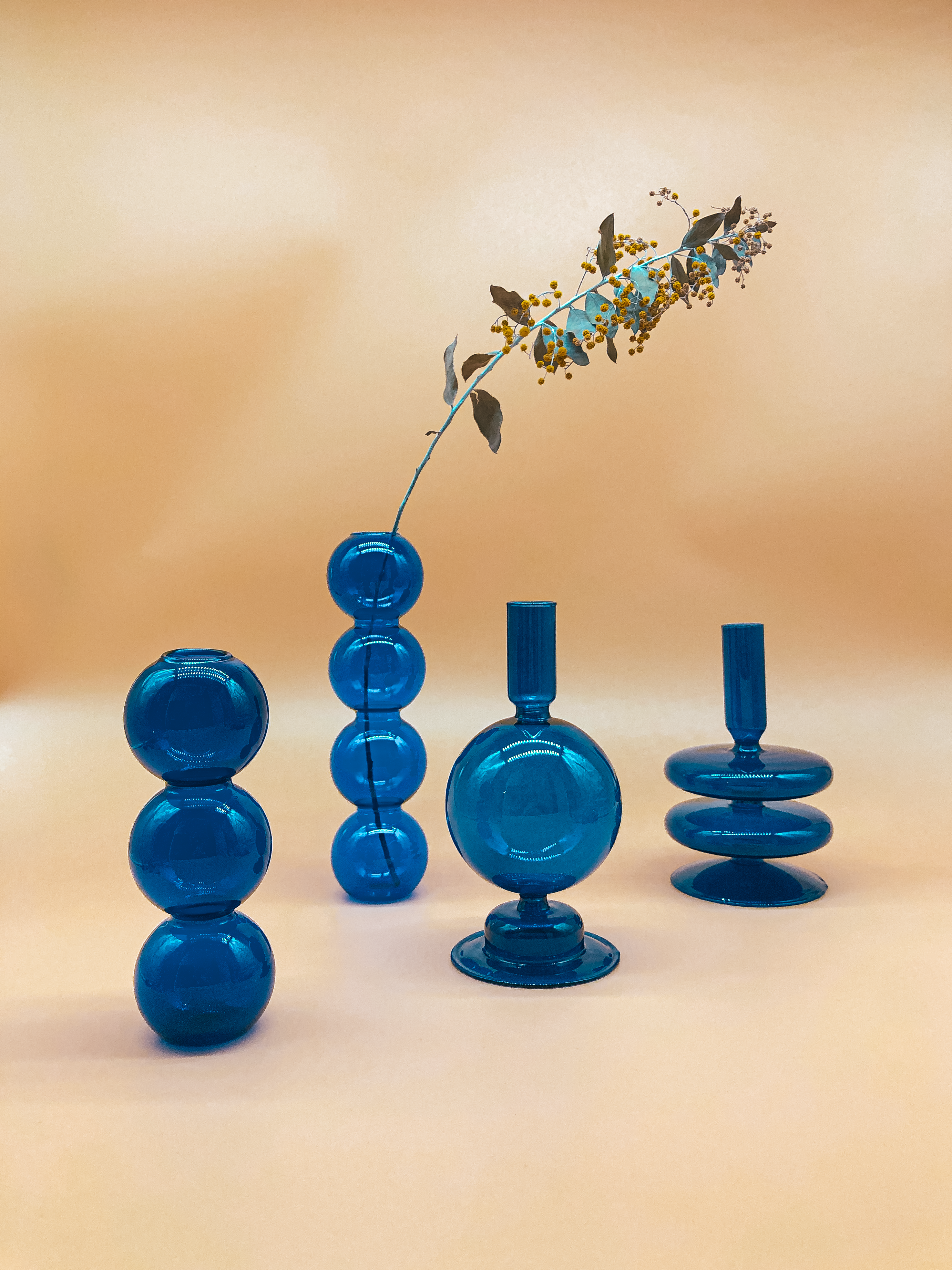 Balloon Candle Holder in Ultramarine by PROSE Décor