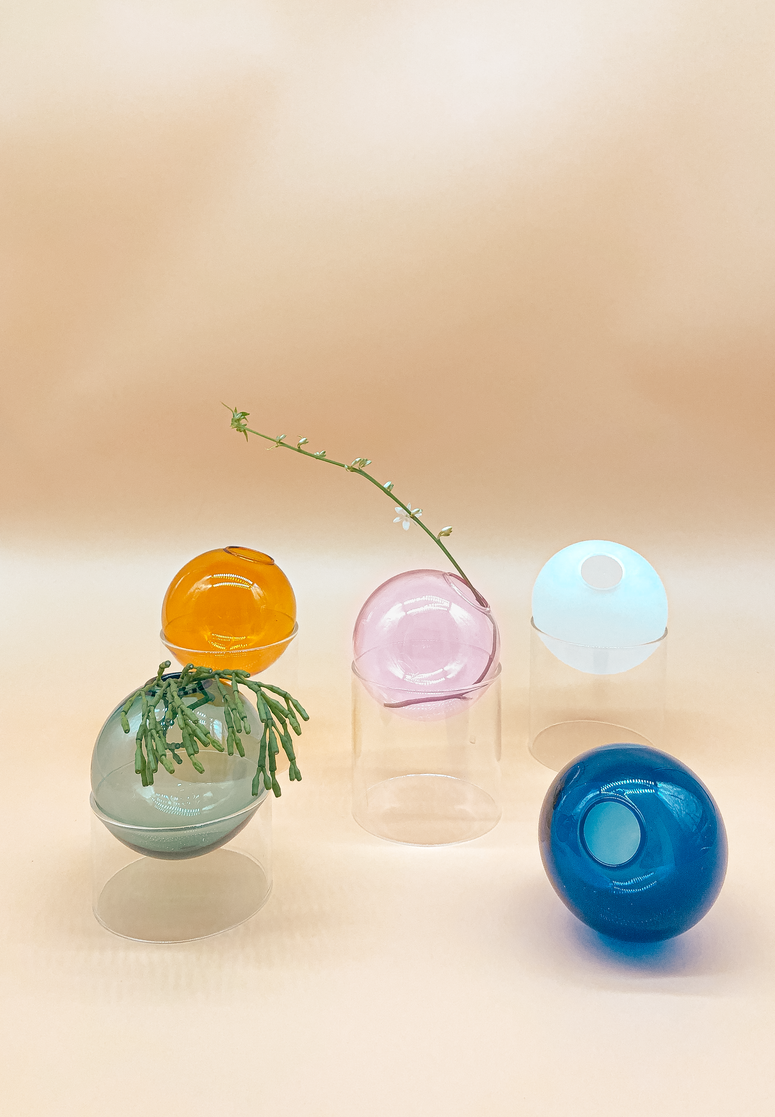 Fishbowl Mini Vase in Rosé by PROSE Botanical