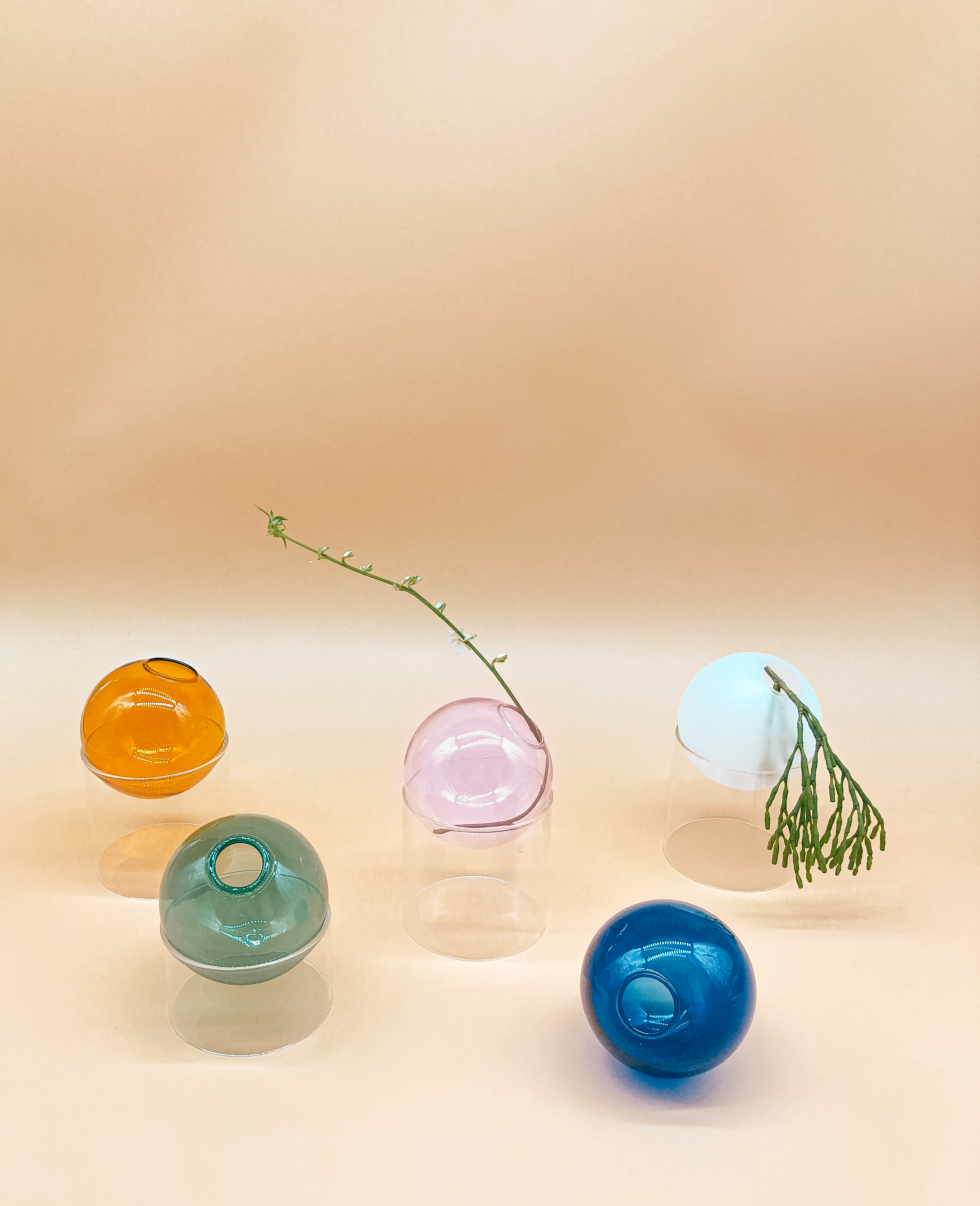 Fishbowl Mini Vase in White by PROSE Botanical