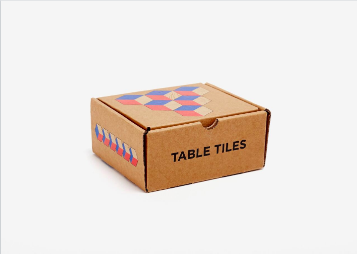 Table Tiles - Green/Gray