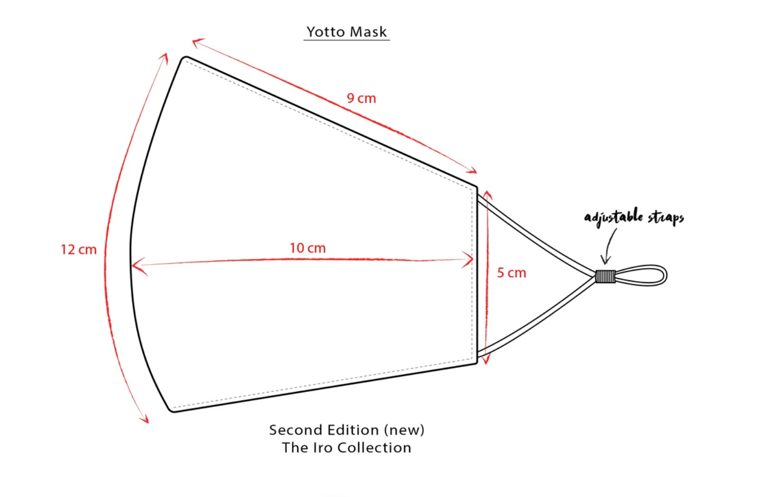 Yellow Reusable Face Mask & Bag by YOTTO V.2