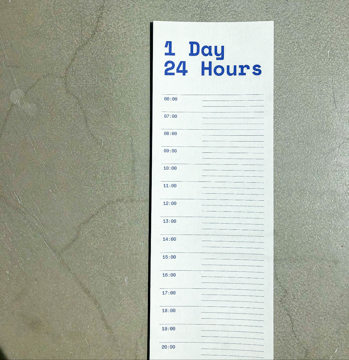 1 Day 24 Hours by OFFCUT