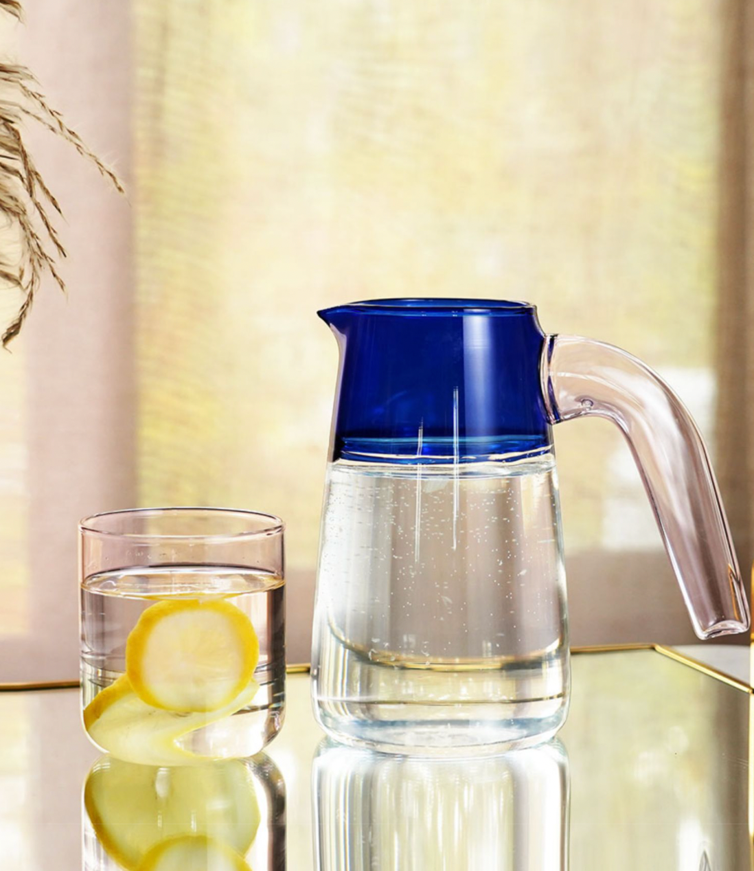 Ultramarine Contrast Water Pitcher by PROSE Tabletop