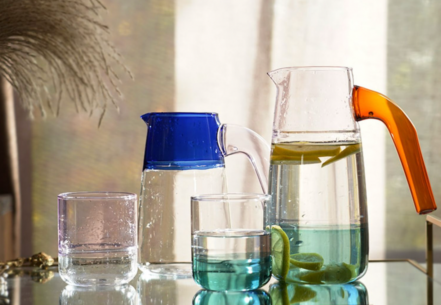 Ultramarine Contrast Water Pitcher by PROSE Tabletop