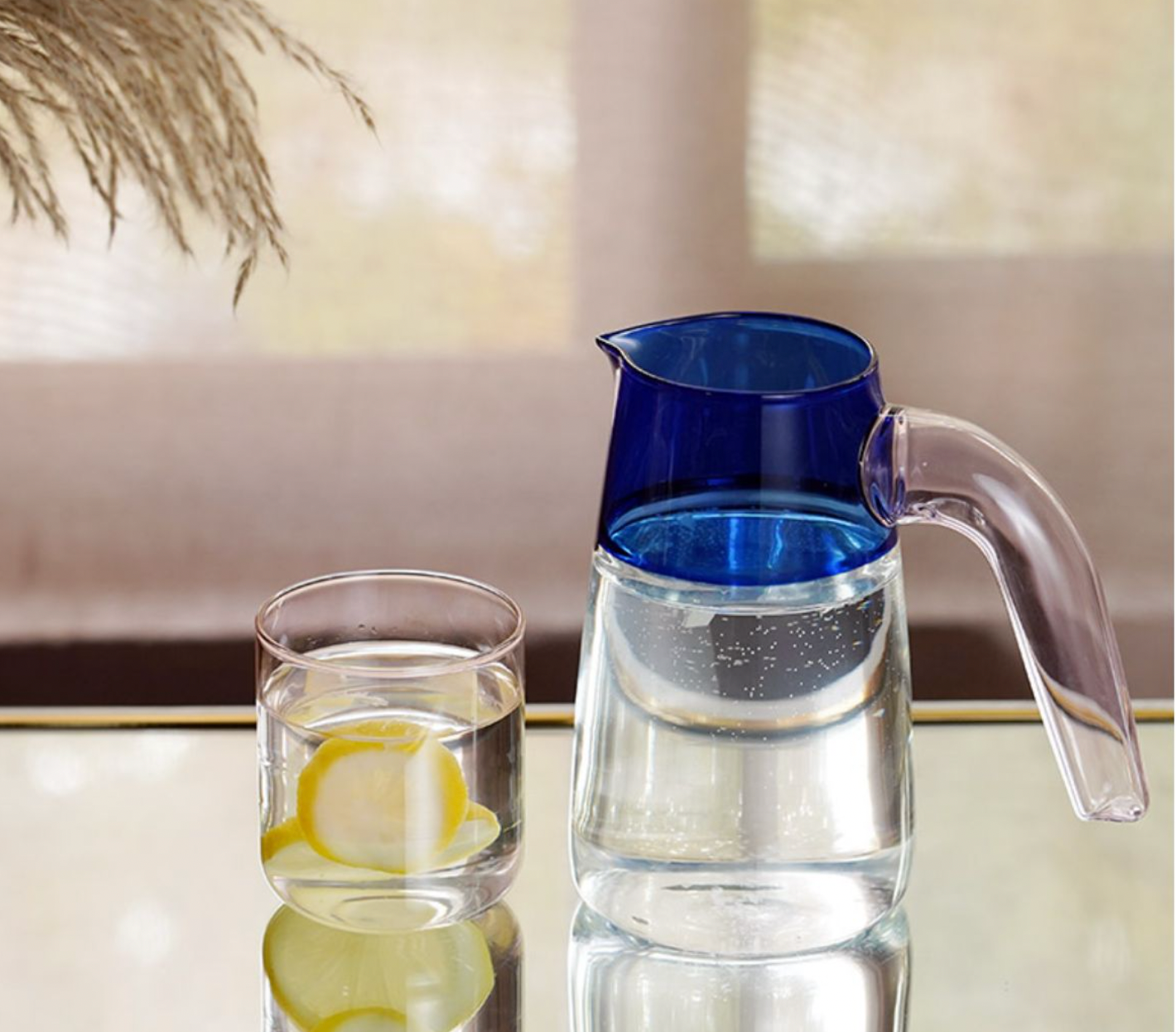 Ultramarine Contrast Water Pitcher by PROSE Tabletop
