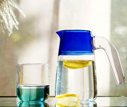 Ultramarine Contrast Water Pitcher by PROSE Tabletop