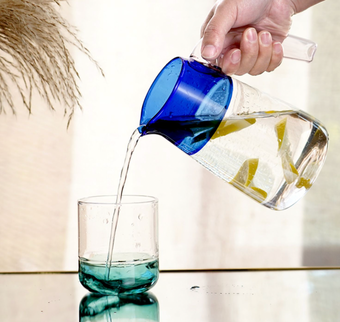 Ultramarine Contrast Water Pitcher by PROSE Tabletop