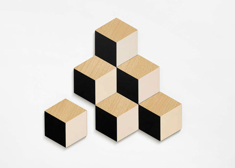 Table Tiles - Black/Beige