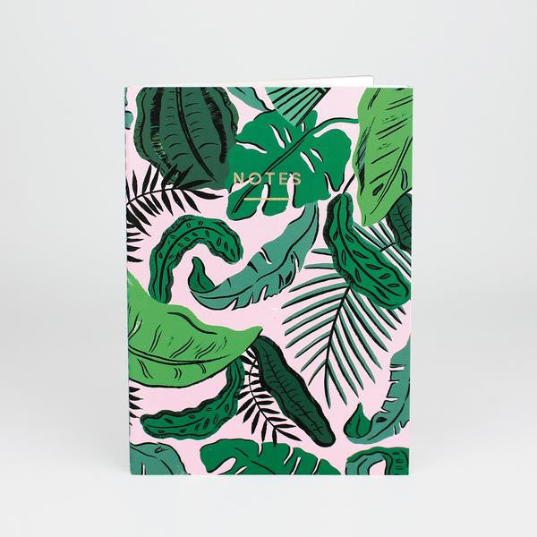 'Tropical Leaves' Notebook