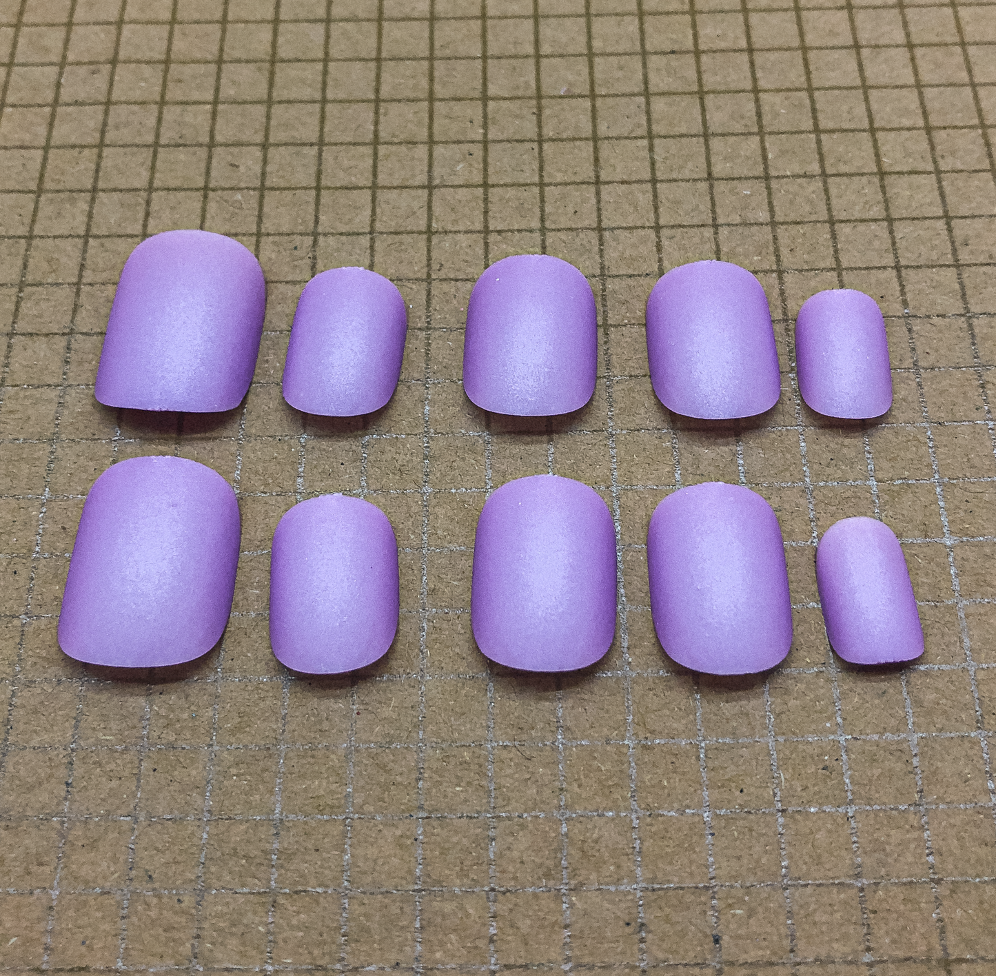 Matte Lilac Press On Nails (Custom) by Veronique