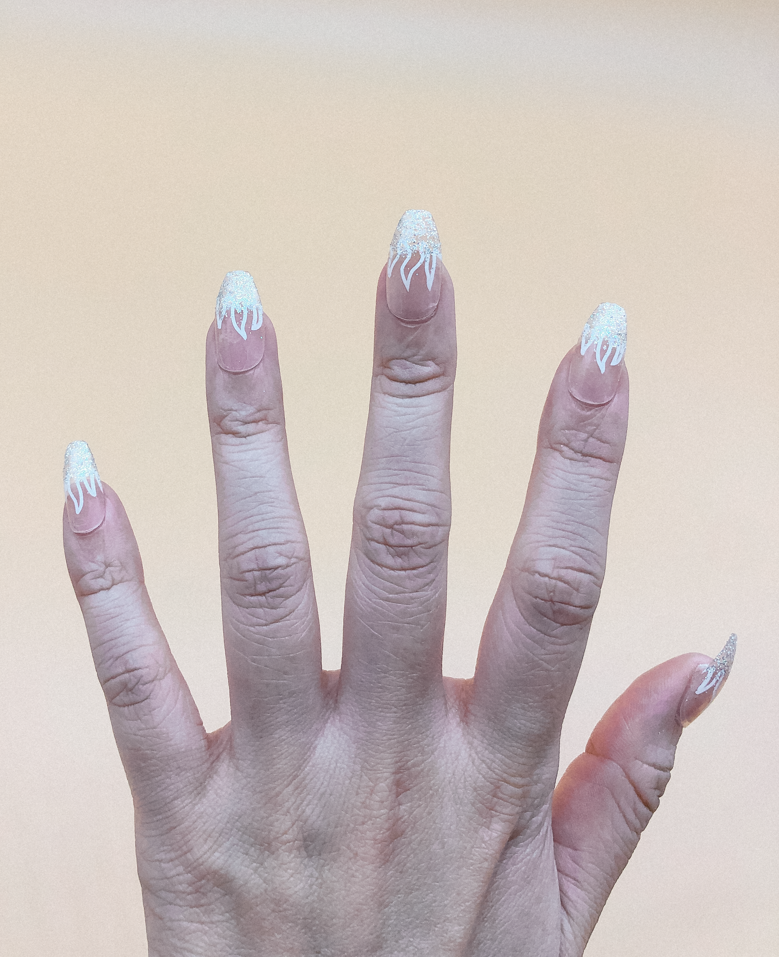 White Fang Press On Nails (Custom) by Veronique