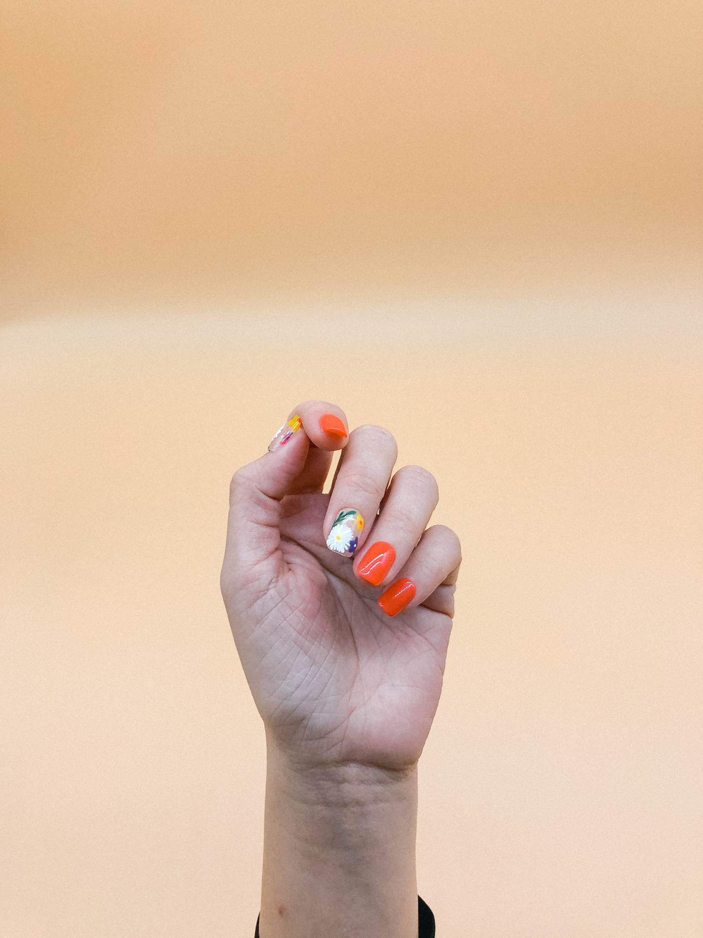 Orange Blossom Press On Nails (Custom) by Veronique