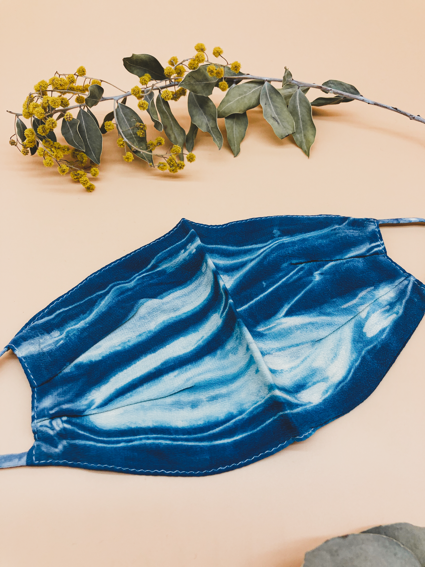 Indigo Tie Dye Reusable Mask (Set of 2) by Veronique