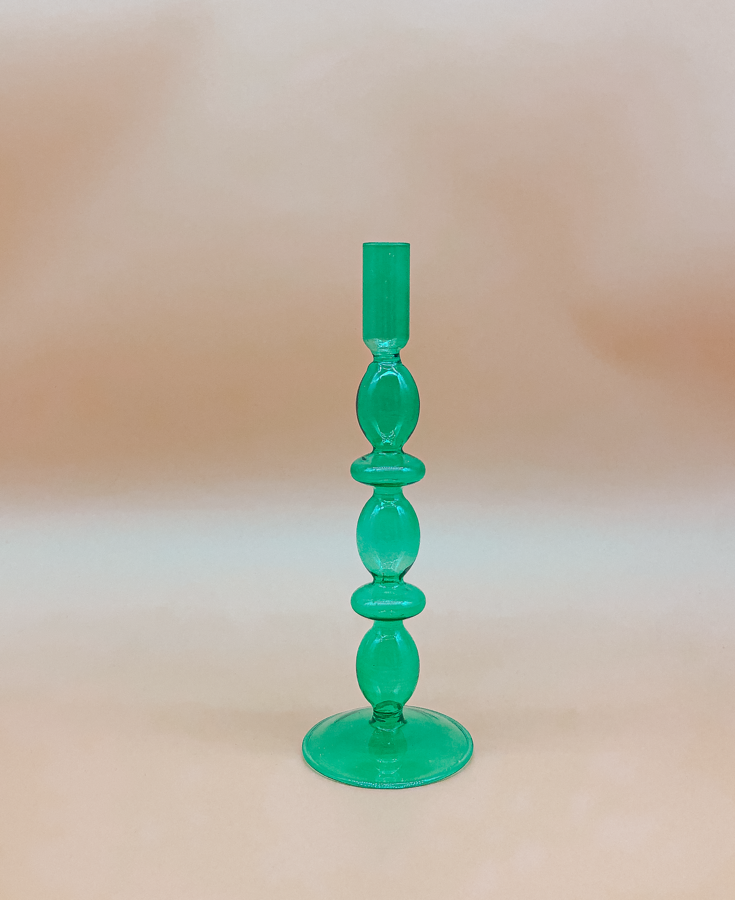 Vintage Emerald Candle Holder by PROSE Tabletop