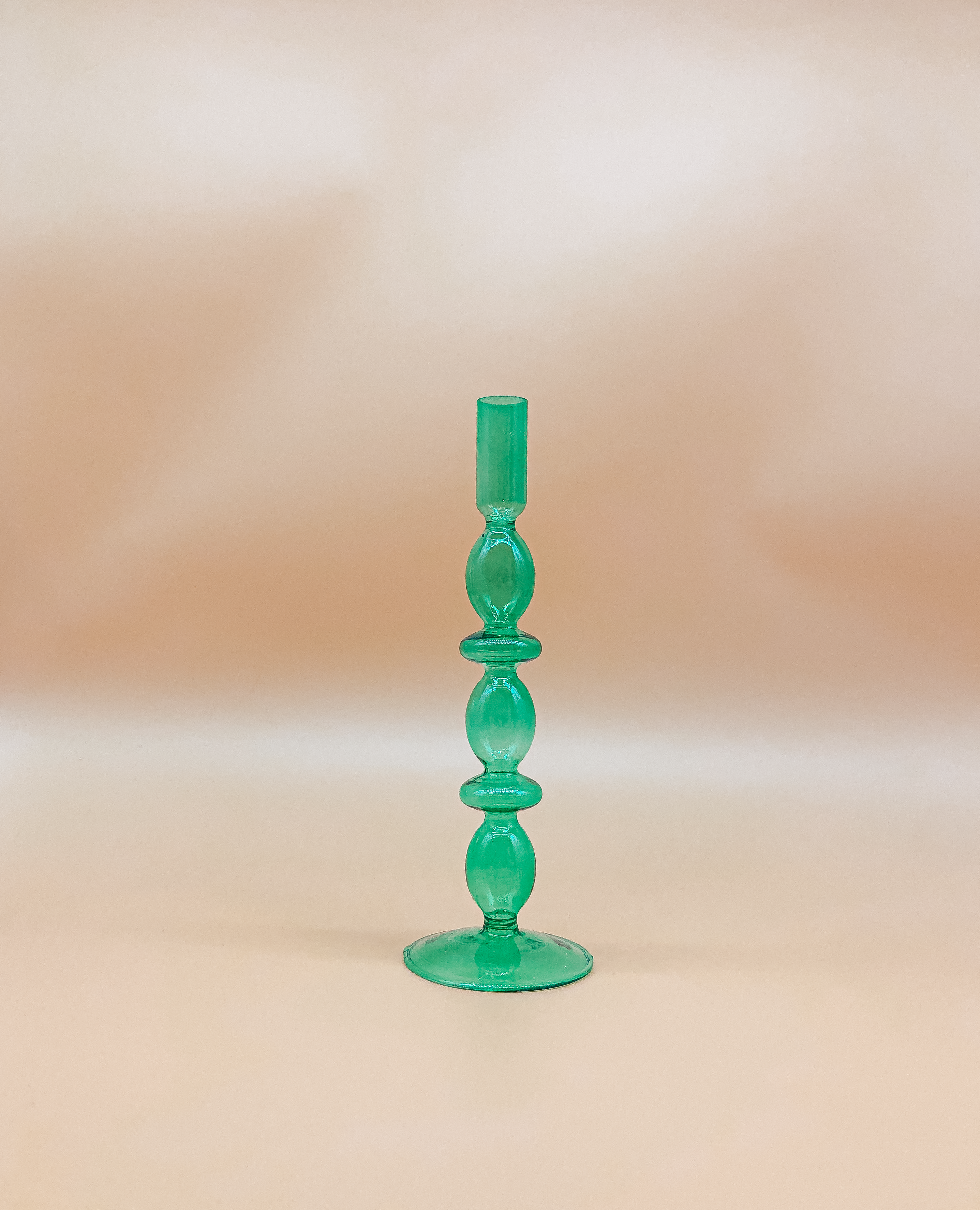 Vintage Emerald Candle Holder by PROSE Tabletop