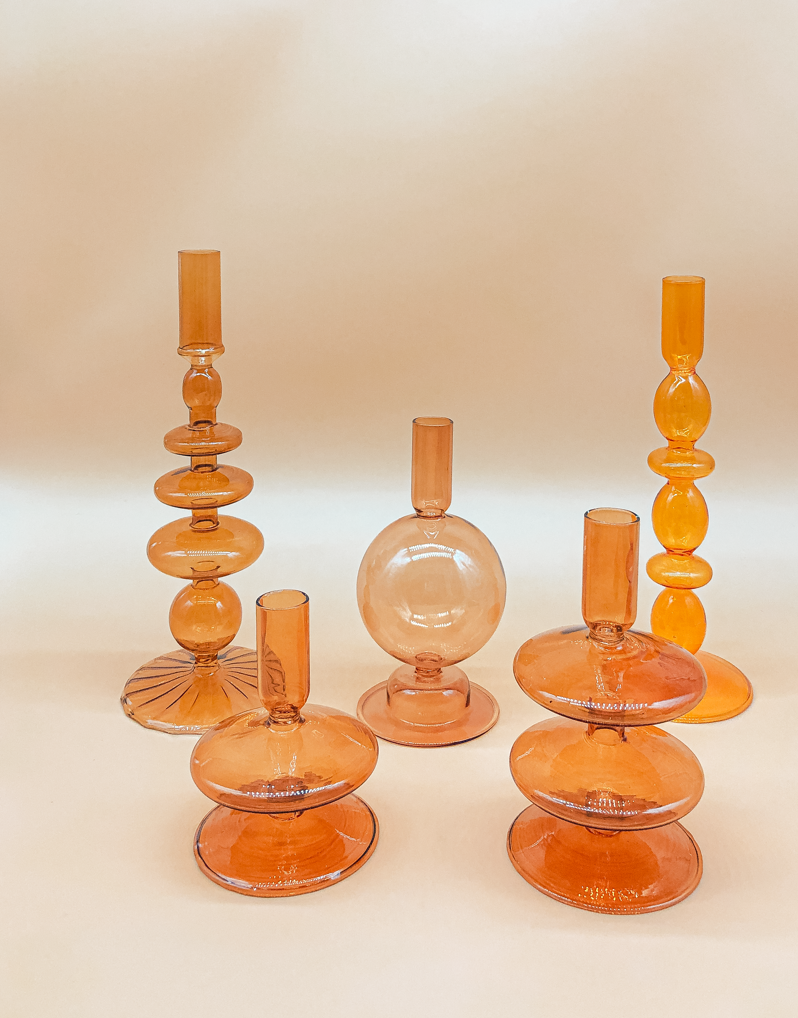 Vintage Tangerine Candle Holder by PROSE Tabletop