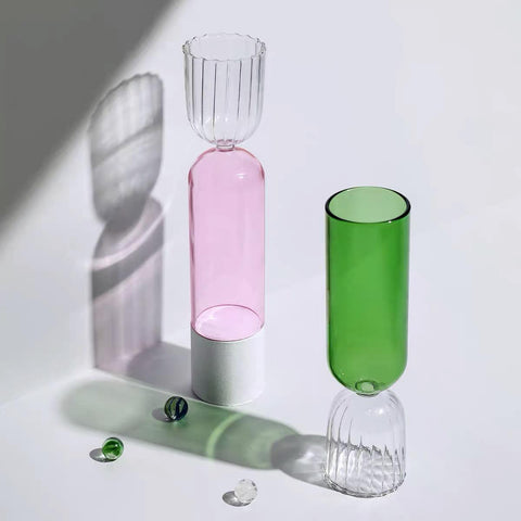 Handblown Green Champagne Glass by PROSE Tabletop