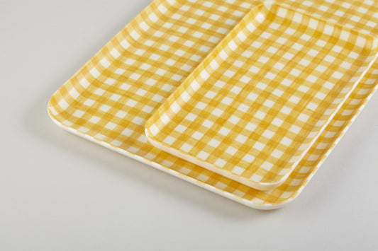 Yellow Rectangle Linen Tray - Emporium of the Modern Man
 - 1