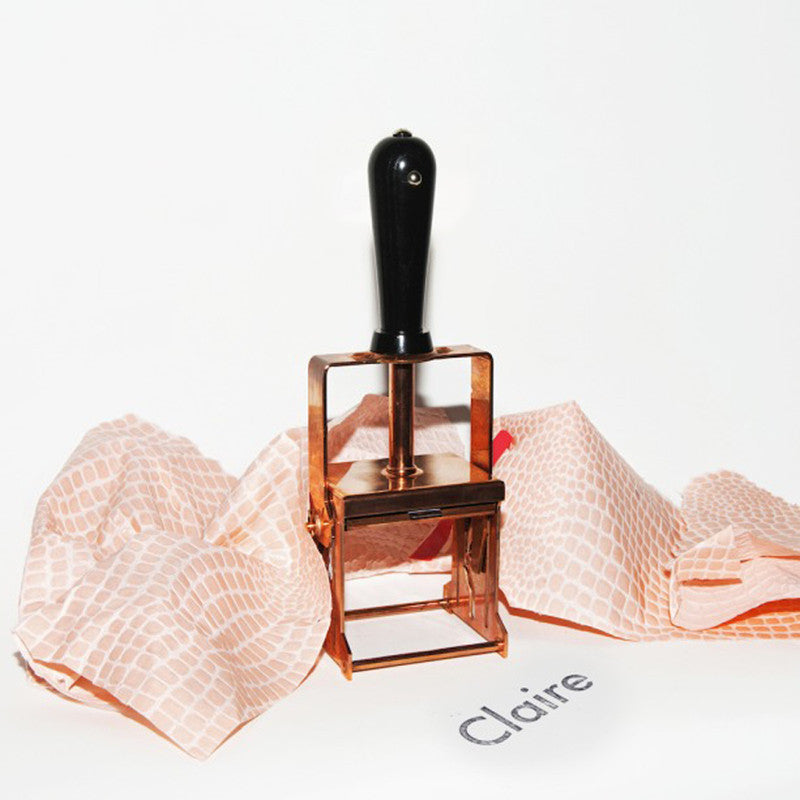 Self-Inking Rubber Stamp Copper + Black