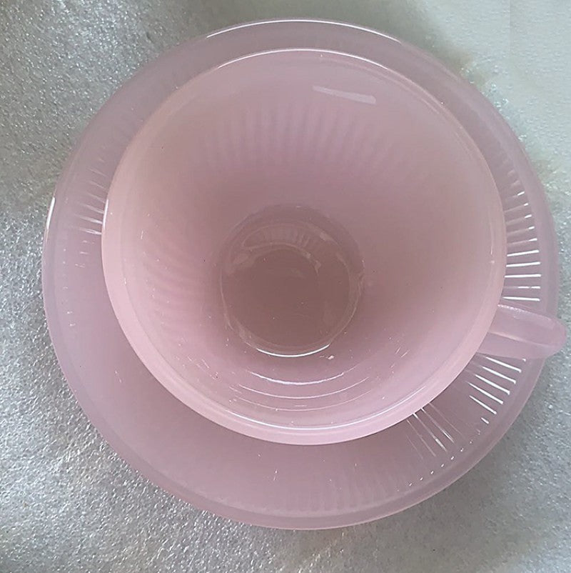 Pink Jadeite Tea Set by PROSE Tabletop