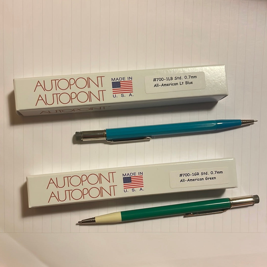 Autopoint All-American 0.9mm and 1.1mm Mechanical Pencils – Emporium of ...