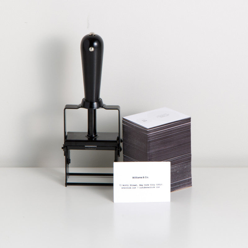 Self-Inking Rubber Stamp Black Matte + Black
