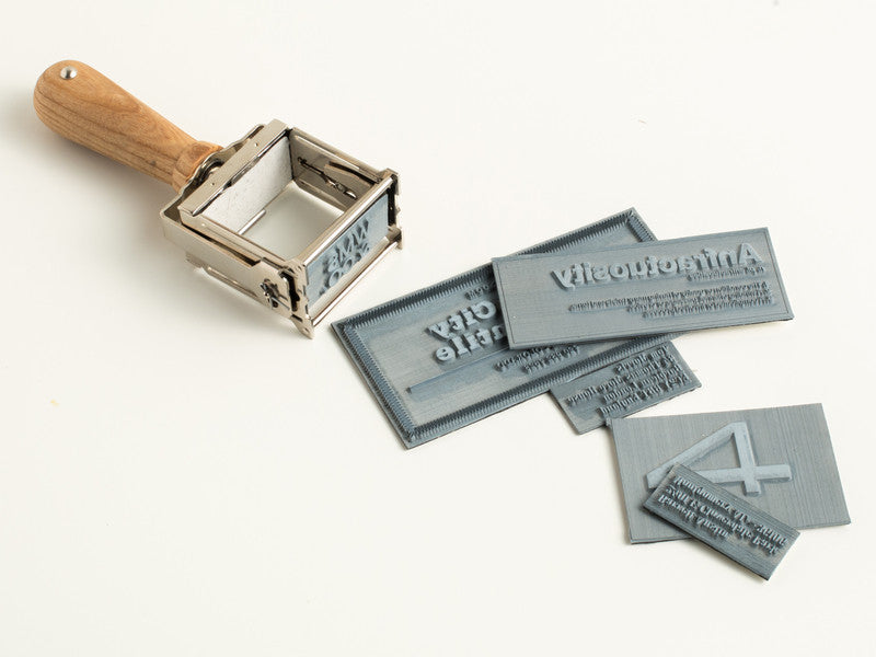 Self-Inking Rubber Stamp Copper + Black