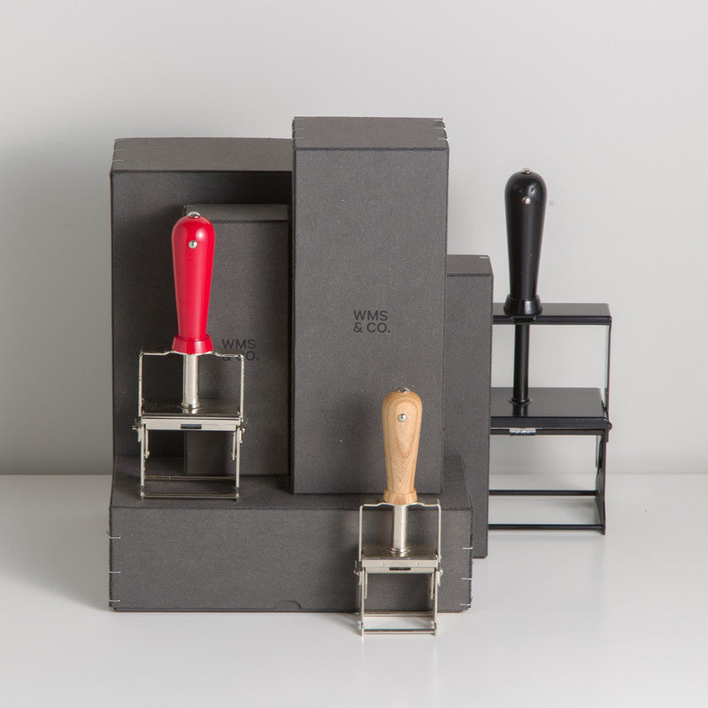 Self-Inking Rubber Stamp Natural Ash + Nickel