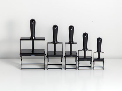 Self-Inking Rubber Stamp Black Matte + Black